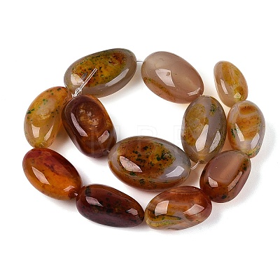 Natural Multi-Color Agate Beads Strands G-Q606-74-1