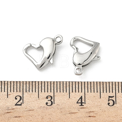 304 Stainless Steel Lobster Claw Clasps STAS-L022-518P-1