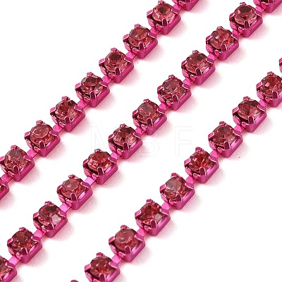 Iron Rhinestone Cup Chains CH-A008-01G-1