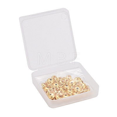75Pcs 5 Size Brass Spacer Beads Set KK-LS0001-04G-1