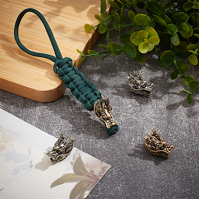 4Pcs 2 Colors Brass Beads KK-NB0004-29-1