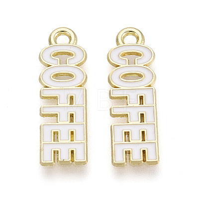 Alloy and Enamel Pendants PALLOY-T093-09B-G-1