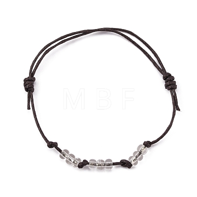 Adjustable Waxed Cotton Cord Bracelets BJEW-PH01338-02-1