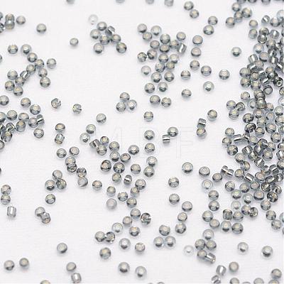 8/0 Transparent Glass Round Seed Beads X-SEED-J010-F8-40-1