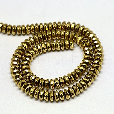 Electroplate Non-magnetic Synthetic Hematite Beads Strands G-J160-D-02-1