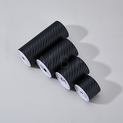 SUPERFINDINGS 4 Rolls 4 Style Carbon Fiber Waterproof Self Adhesive Car Stickers AJEW-FH0004-14-1