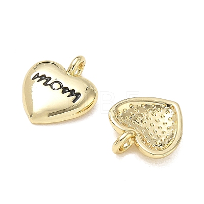 Mother's Day Brass Enamel Pendants KK-CBA9234-06G-02-1
