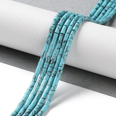 Dyed Synthetic Turquoise Beads Strands G-B124-A01-01-1