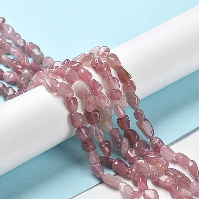 Natural Rose Quartz Beads Strands G-P497-01A-02-1