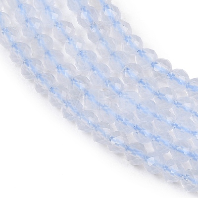 Natural Blue Chalcedony Beads G-P618-3mm-02-1