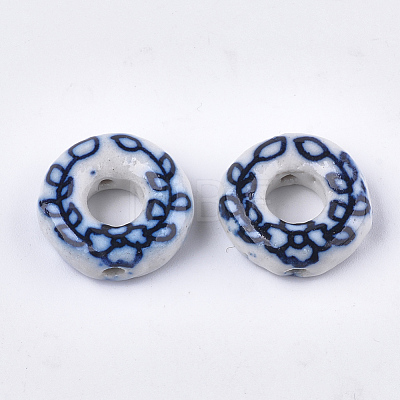 Handmade Porcelain Bead Frame Beads PORC-S498-59-1