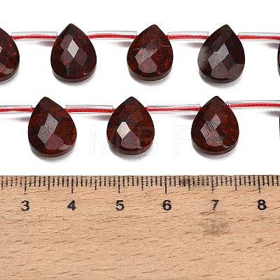Natural Brecciated Jasper Beads Strands G-K382-C10-01-1