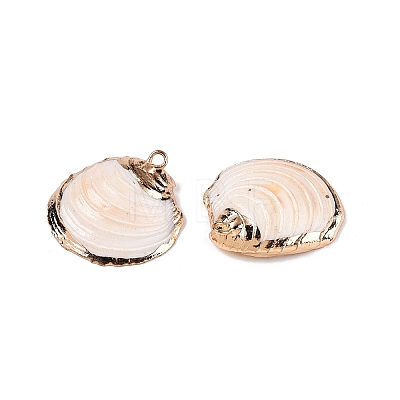 Natural Sea Shell Pendants SSHEL-N038-20-1