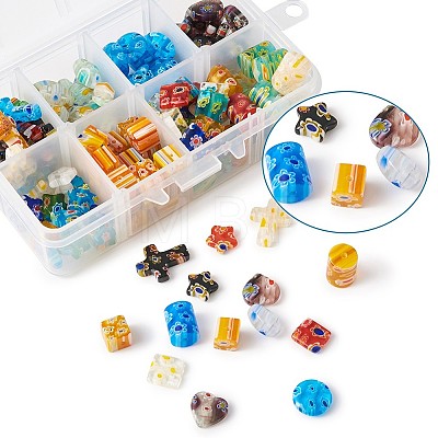 Millefiori Glass Beads LK-TA0001-01-1