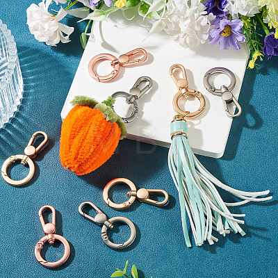 6Pcs 3 Colors Alloy Swivel Clasps FIND-TADJ0001-15-1