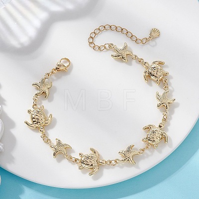 304 Stainless Steel Link Chain Bracelates for Women BJEW-JB13688-1