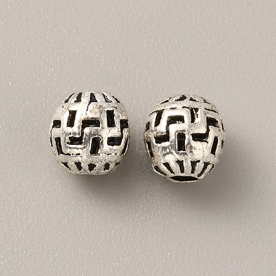 Tibetan Style Alloy Bead FIND-WH0034-46AS-02-1