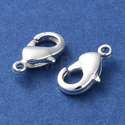 Rack Plating Brass Lobster Claw Clasps KK-F090-27S-01-1