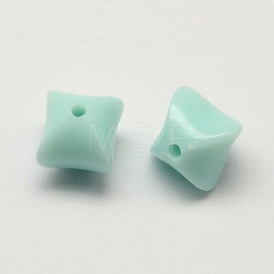 Opaque Acrylic Beads X-SACR-Q100-M056-1
