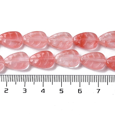 Cherry Quartz Glass Beads Strands G-M418-A04-01-1