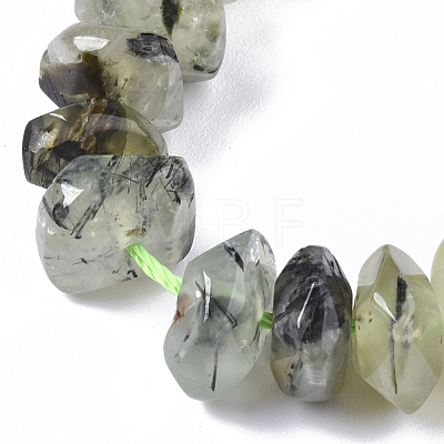 Natural Prehnite Beads Strands G-R462-18-1