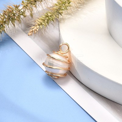 Natural Cultured Freshwater Pearl Pendants PALLOY-JF00912-1