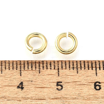 Brass Open Jump Rings X-KK-V007-004G-01-1