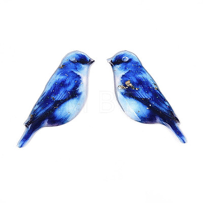 Epoxy Resin Pendants RESI-N045-01B-1