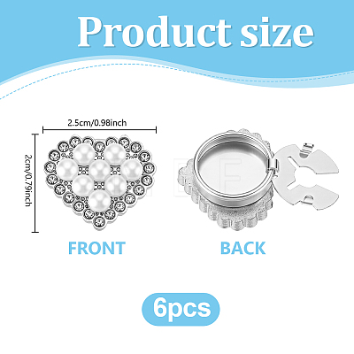 6Pcs Alloy Cufflinks HJEW-PH02576-1