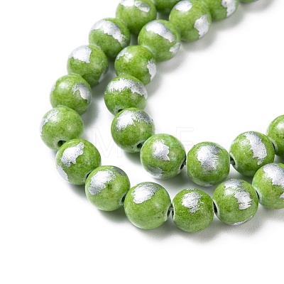 Natural Jade Beads Strands G-F669-A27-8MM-1