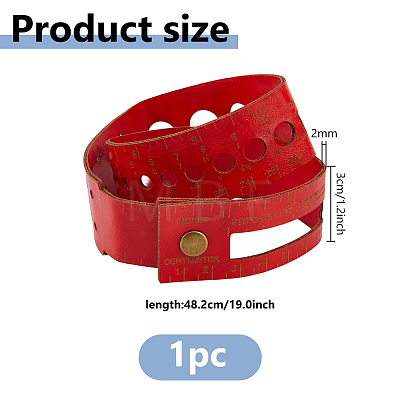 PU Leather Tape Measures AJEW-WH0485-57A-1