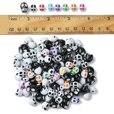 130Pcs 3 Styles Craft Style Acrylic Beads OACR-FS0001-69-1