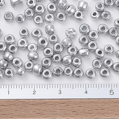 Electroplate Glass Seed Beads SEED-Q005-02S-1