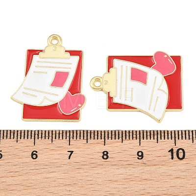 Medical Theme Alloy Enamel Pendants AL-CBA2919-03G-09C-1
