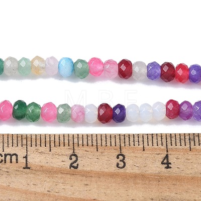 Dyed Natural Malaysia Jade Rondelle Beads Strands G-E316-2x4mm-67-1