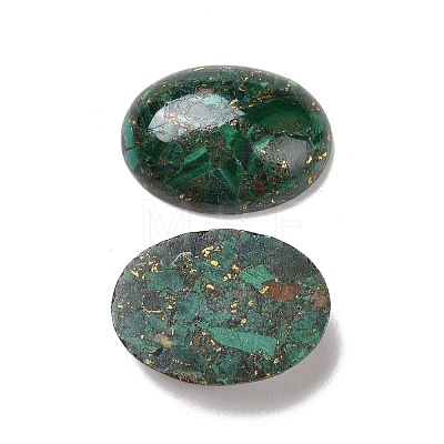 Natural Malachite Cabochons G-E464-42P-1