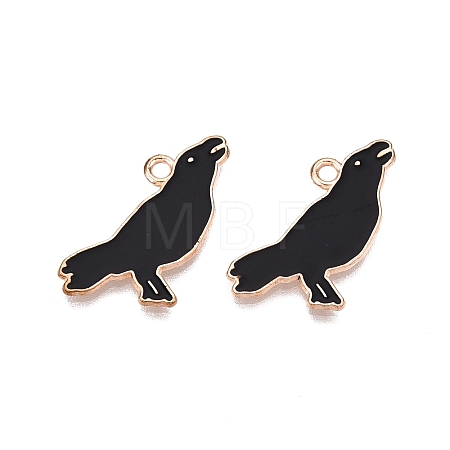 Halloween Theme Alloy Enamel Pendants X-PALLOY-N176-46-RS-1