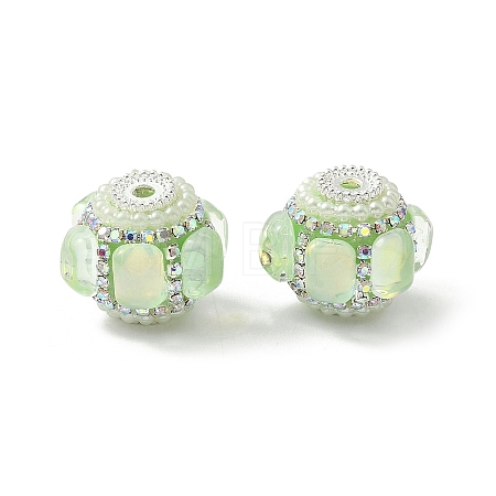Sparkling Acrylic Rhinestone Beads CLAY-NH0003-01S-05-1