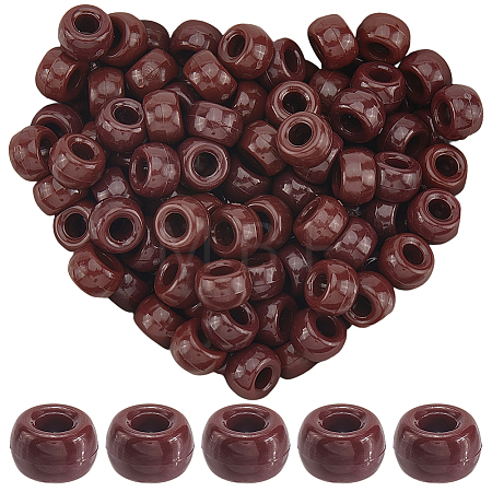 800Pcs Opaque Plastic Beads KY-SP0001-47F-1
