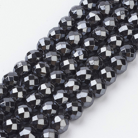 Non-Magnetic Synthetic Hematite Beads Strands HEMA-4D-1
