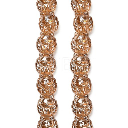 Electroplate Glass Bead Strands EGLA-H110-01PL-02-1
