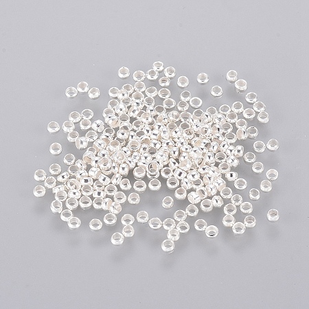 Brass Crimp Beads KK-L020-S-1