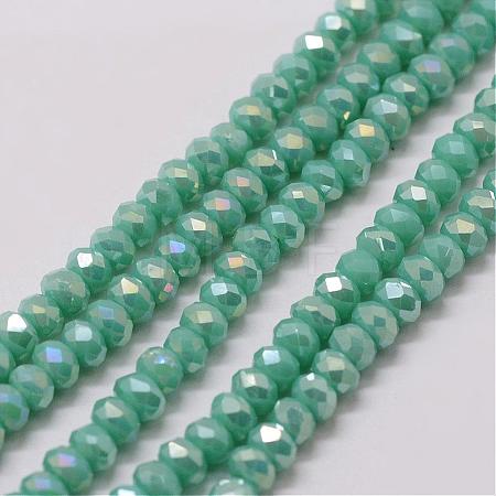 Electroplate Glass Bead Strands GLAA-K016-2x3mm-07FR-1