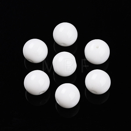 Opaque Solid Color Glass Beads X1-GLAA-N007-10mm-A06-1