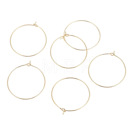 Ion Plating(IP) 316L Surgical Stainless Steel Hoop Earring Findings STAS-G130-03G-30MM-1