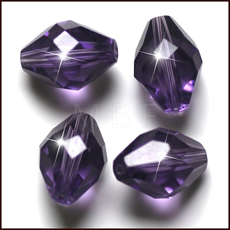 Imitation Austrian Crystal Beads SWAR-F054-9x6mm-26-1