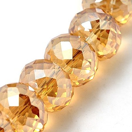 Electorplated Glass Beads EGLA-E005-09-1