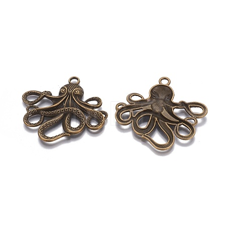 Tibetan Style Alloy Big Pendants TIBEP-A15669-AB-NR-1