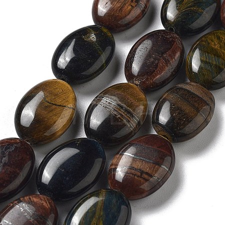 Natural 3-Color Tiger Eye Beads Strands G-P528-M22-01-1