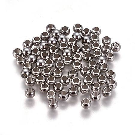 Tarnish Resistant 304 Stainless Steel Spacer Beads X-STAS-L222-42B-P-1